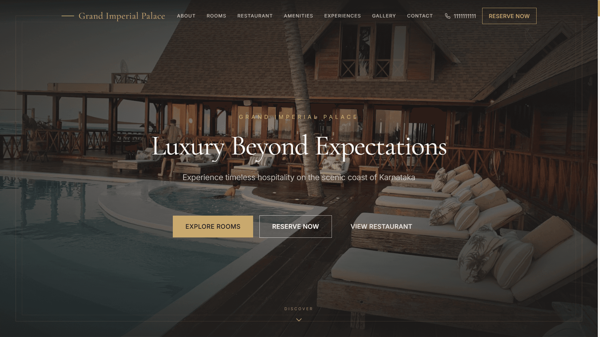 Hotel & Restaurant demo project